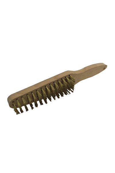 Yıldırım Wire Brush 27cm Wood Handle Barbecue Cleaning Brush Medium Size
