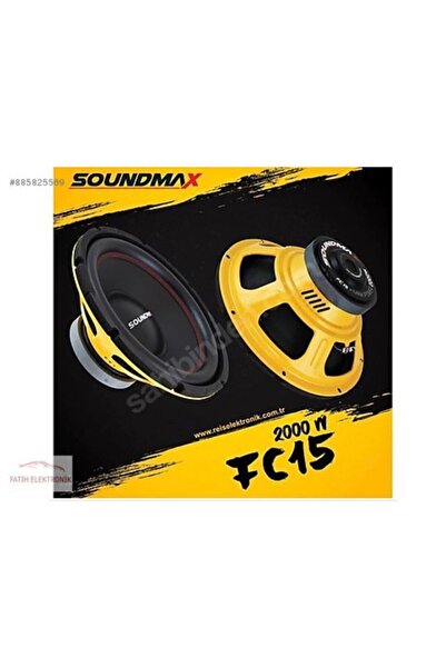 Soundmax Sx-fc15 Bass Subwoofer 38cm 2000 Watt 600 Rms Oto Hoparlör
