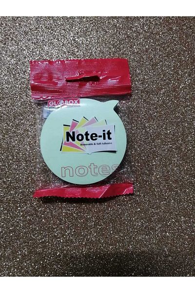 Globox Adhesive Note Paper Spoke Balloon Pastel Green Color 100 Sheets