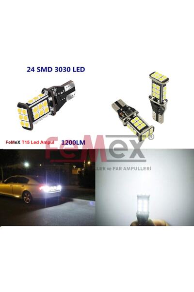 FEMEX Platinum T15 W16w Led Ampul Geri Vites Ampulu