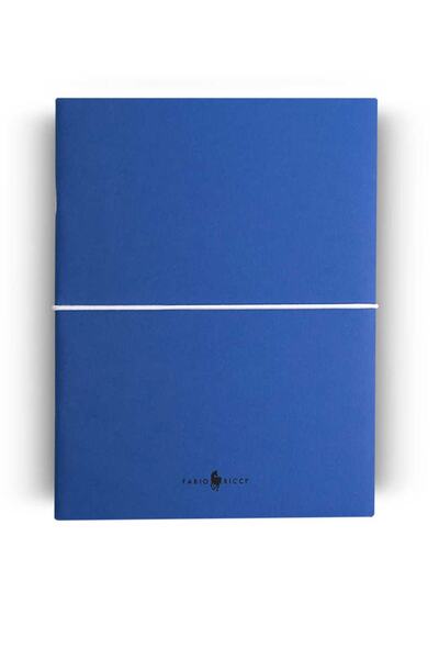Fabio Ricci Z Notes 19x24 Cm Kareli - Düz Ikili Lacivert Defter