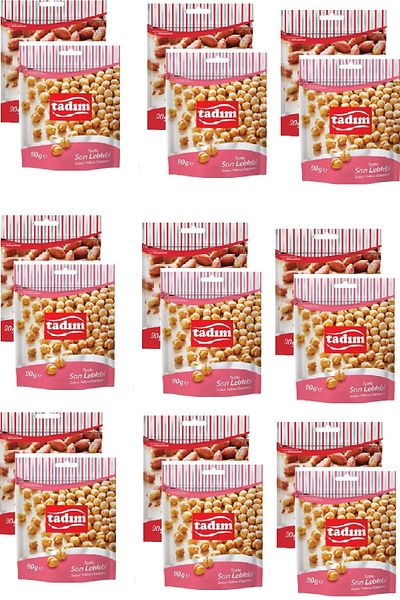 Tadım Yellow Chickpeas Salted Peanuts - 90 Gr X 9 Pieces
