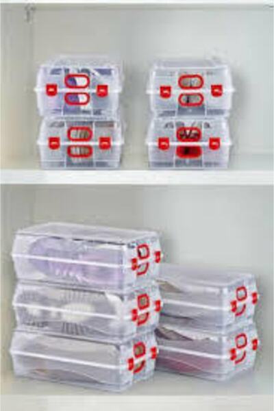 HOBBY LİFE Men's Shoe Storage Box 3 Pcs