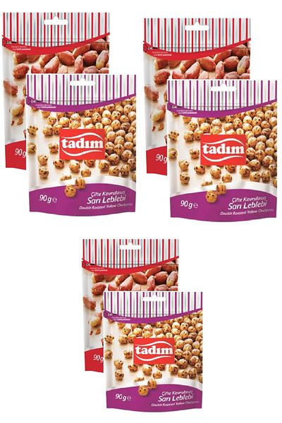 Tadım Roasted Salted Peanuts 90 Gr X 3 Pieces Yellow Chickpeas Double Roasted 90 Gr