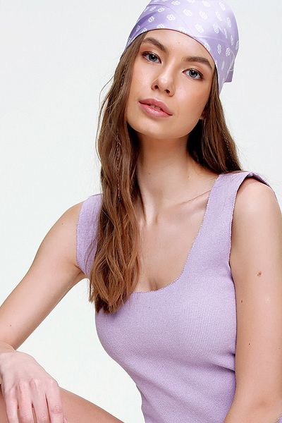 Trend Alaçatı Stili Tuch - Lila - Casual