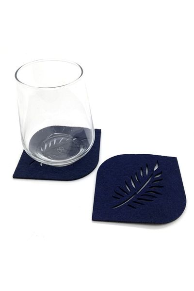 Lora Davet American Service Coaster Felt Οβάλ Γωνιακό μπλε ναυτικό