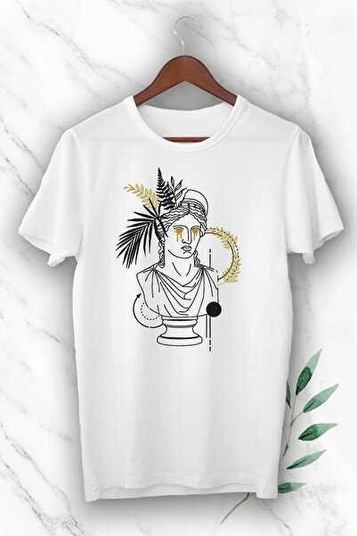 perseusshopping Unisex bela majica sa mitološkim bogom Herom Štampano