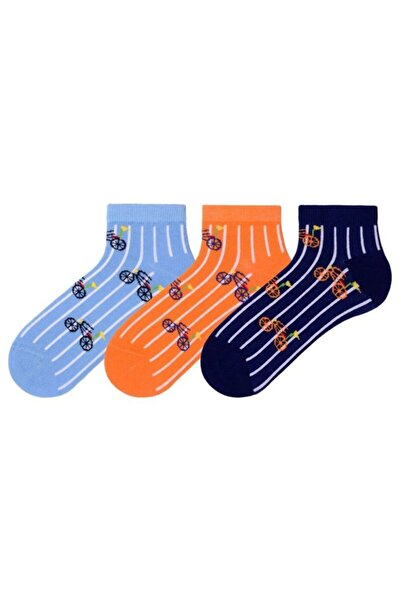 MEM SOCKS عبوة من 3 جوارب للأطفال بنمط دراجة بدون خياطة