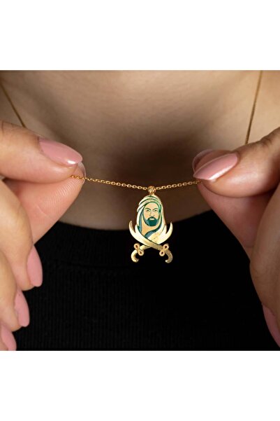 Mücevher Dünyası 22 Ayar Hazreti Ali Ve Zülfikâr Figürlü Altın Kolye