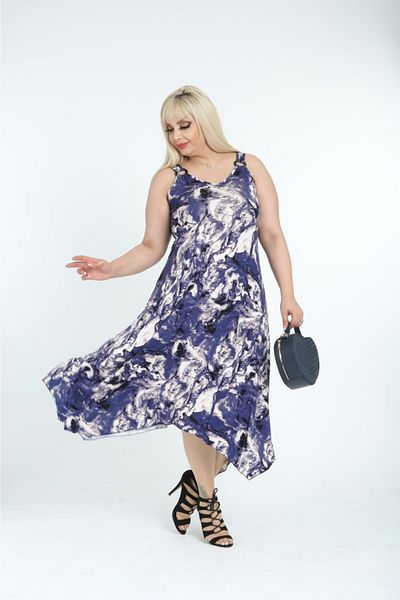 Mezura Rochie de damă din viscoză cu bretele lungi