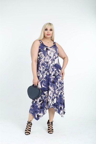 Mezura Rochie de damă din viscoză cu bretele lungi
