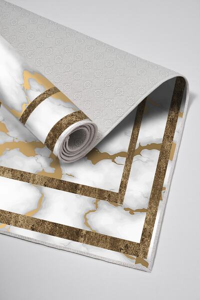 Alanur Home Alanur Trend Non-Slip Base Digital Bathroom 2-Piece Toilet Set Kt477 Gold