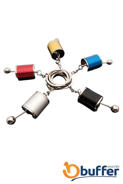 Buffer Metal Keychain - Moving Car Shift, Manual Speed Shifter Knob