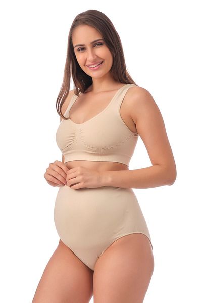 Doce Cravo Women's Recovery Seamless Maternity Slip Panties 11105210   Skin