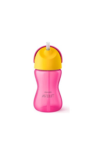 Philips Avent Kız Bebek Pembe  Desenli Pipetli Bardak 300 ml