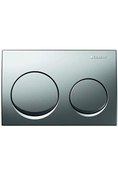 Geberit Alpha10 Kumanda Kapağı Çift Basmalı, Mat Krom