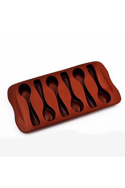TT Tahtakale Toptancıları Set of 6 Silicone Spoon Chocolate Molds