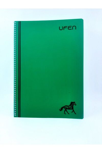 UFEN U-Fen School Notebook Plastic Cover Spiral 60 Sheets Striped A4 (1 Piece)
