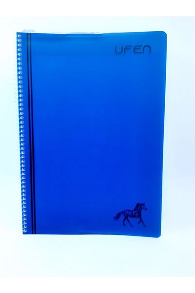 UFEN U-Fen School Notebook Plastic Cover Spiral 120 Sheets Lined A4 Ring Binder Notebook (1 Piece)