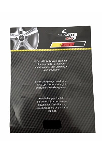 DMR Bmw Logolu Alüminyum Jant Göbeği Logo 4'lü Yapıştırma 5,5 Cm