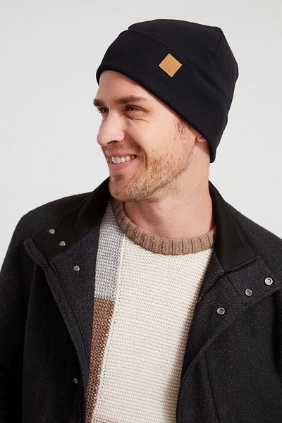 Butikgiz Men's Young Popular Black Hat Beret - Sport, Comfortable, 100% Cotton, Handmade, Domestic Production Difference