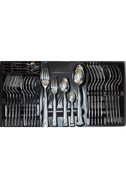 Kardelen 30 Piece Frosty Model Spoon Fork Set for 6 Persons