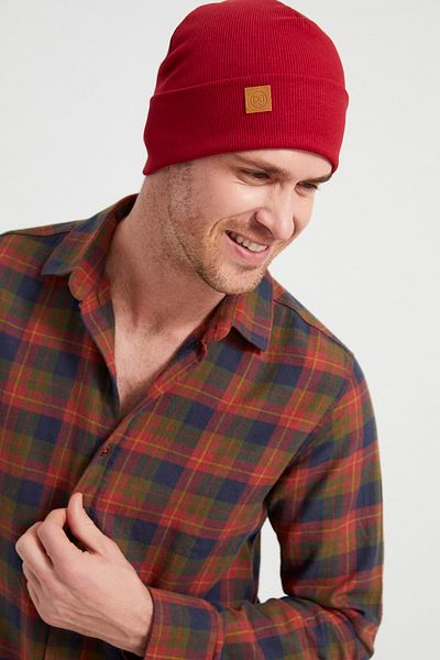 Butikgiz Men's Young Claret Red Cherry Hat Beret - Sports, Comfortable, 100% Cotton, Handmade, Domestic Production Difference