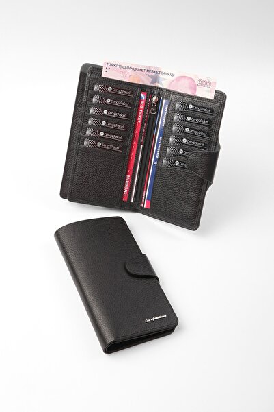 CENGİZ PAKEL Hakiki Deri Siyah Cüzdan