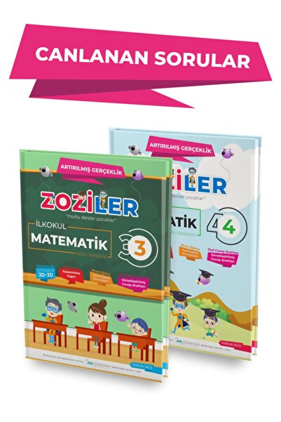 ZOZİLER 3. Sınıf ve 4.Sınıf Matematik Soru Bankaları - Canlanan Kitaplar