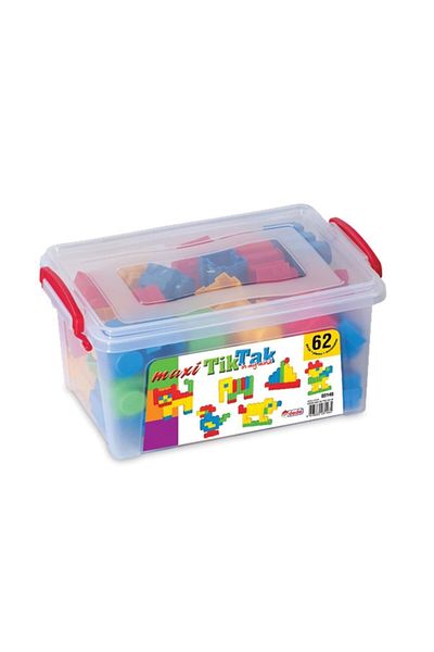 DEDE Maxi Tick Tock 62 Pieces Lego Puzzle in Special Storage Container