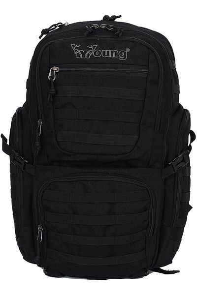 ÇÇS Young 51029 Unisex Sternum Supported Mountaineer Backpack Black