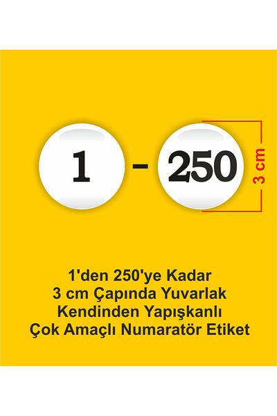 ENGINPRINT 1-250 General Purpose Number Tag