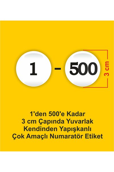ENGINPRINT 1-500 General Purpose Number Tag