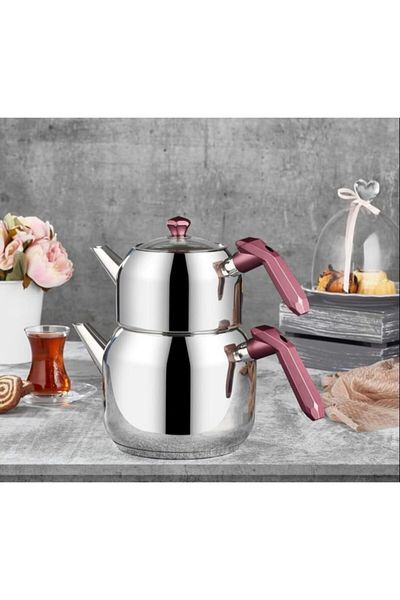 Amboss Opal Large Size Burgundy Teapot Opa-6961 10067354