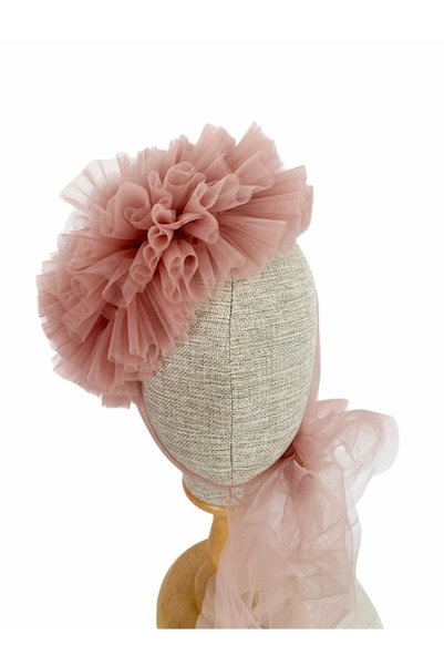 zühre balaban Powder Tulle Hat Accessory