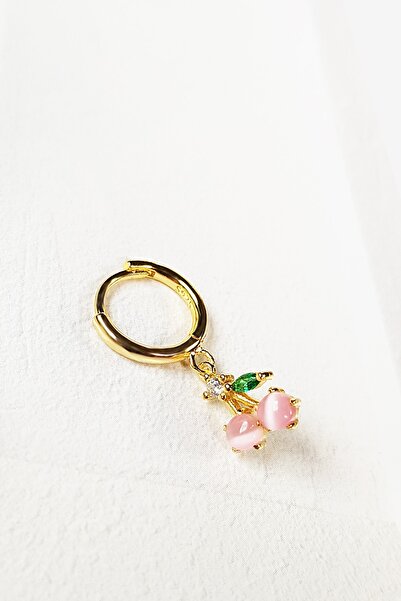 MorMajor Silver Tekli Minicik Cherry Ithal Gümüş Küpe