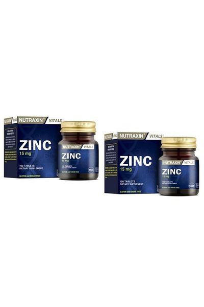 Nutraxin Zinc 15 Mg - 100 Tablets X 2 Pieces