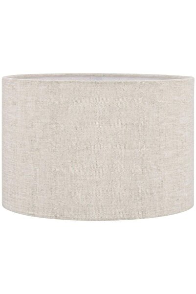 Lit Dizayn Lambader Başlık Krem Silindir Yuvarlak Şapka 38x38x22 Cm Dekoratif...