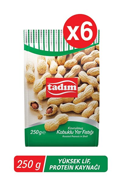 Tadım Kabuklu Yer Fıstığı 250gr 6'lı Paket