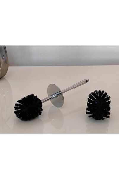 Caspian Plus Klozet Fırça Sapı Ve 2 Adet Yedek Fırça Ucu ( Üniversal Tuvalet/...