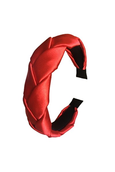 CSR AKSESUAR Coroană din tricot din satin roșu