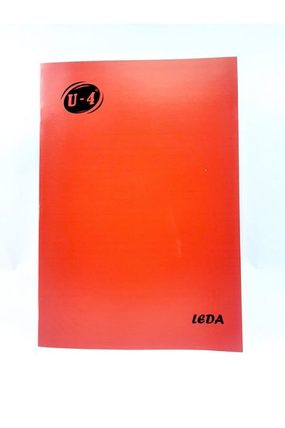 Zersan U-Fen Plastic Cover 100 Sheets Checkered A4 School Notebook (1 Piece)