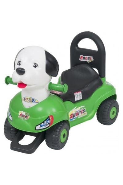 ENHOŞ OYUNCAK Yeşil Pedalsız Köpek Kafalı Araba