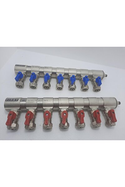 FIRAT 1"mini Küresel Vanalı 7 Çıkışlı Kollektör Takımı