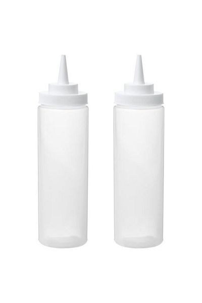 IKEA Sauce Bottle Meridyendukkan Transparent 330 ml 2 Pieces