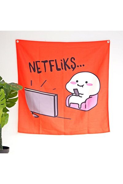 Planet Butik Netflix Wall Cloth