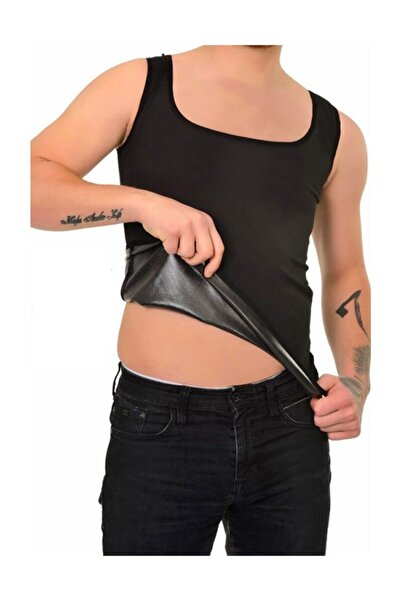 bejamonti Men's Black Athlete Sauna Effect Polymer Coated