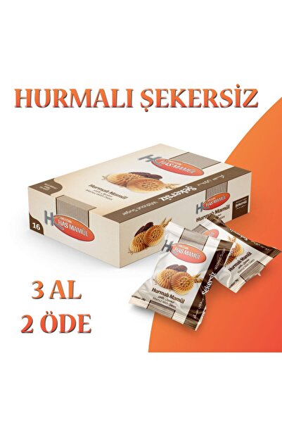 HasMamül Şekersiz Katkısız Doğal Hurmalı Mamül Kurabiye Bisküvi Atıştırmalık