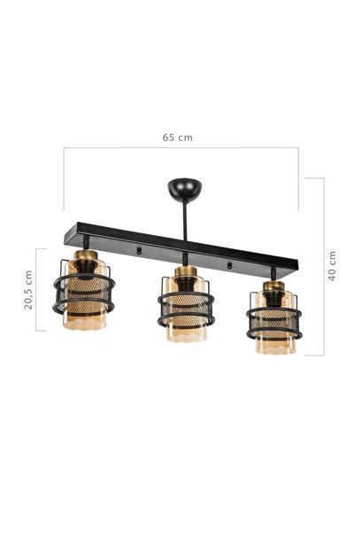 Modelight Grande 3Lü Sıralı Avize