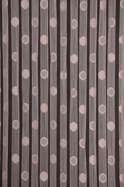 AKÇA TEKSTİL Small Polka Dot Model Powder Color Rope Curtain Ready-made Buttons Sewn Rope Curtain 300*280 Cm